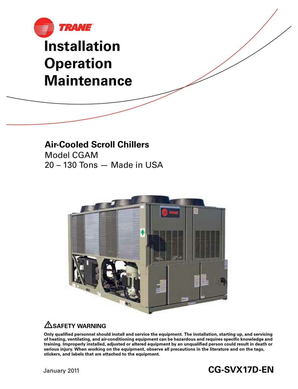 Trane Cgam Installation Operation Manual Pdf Download Manualslib