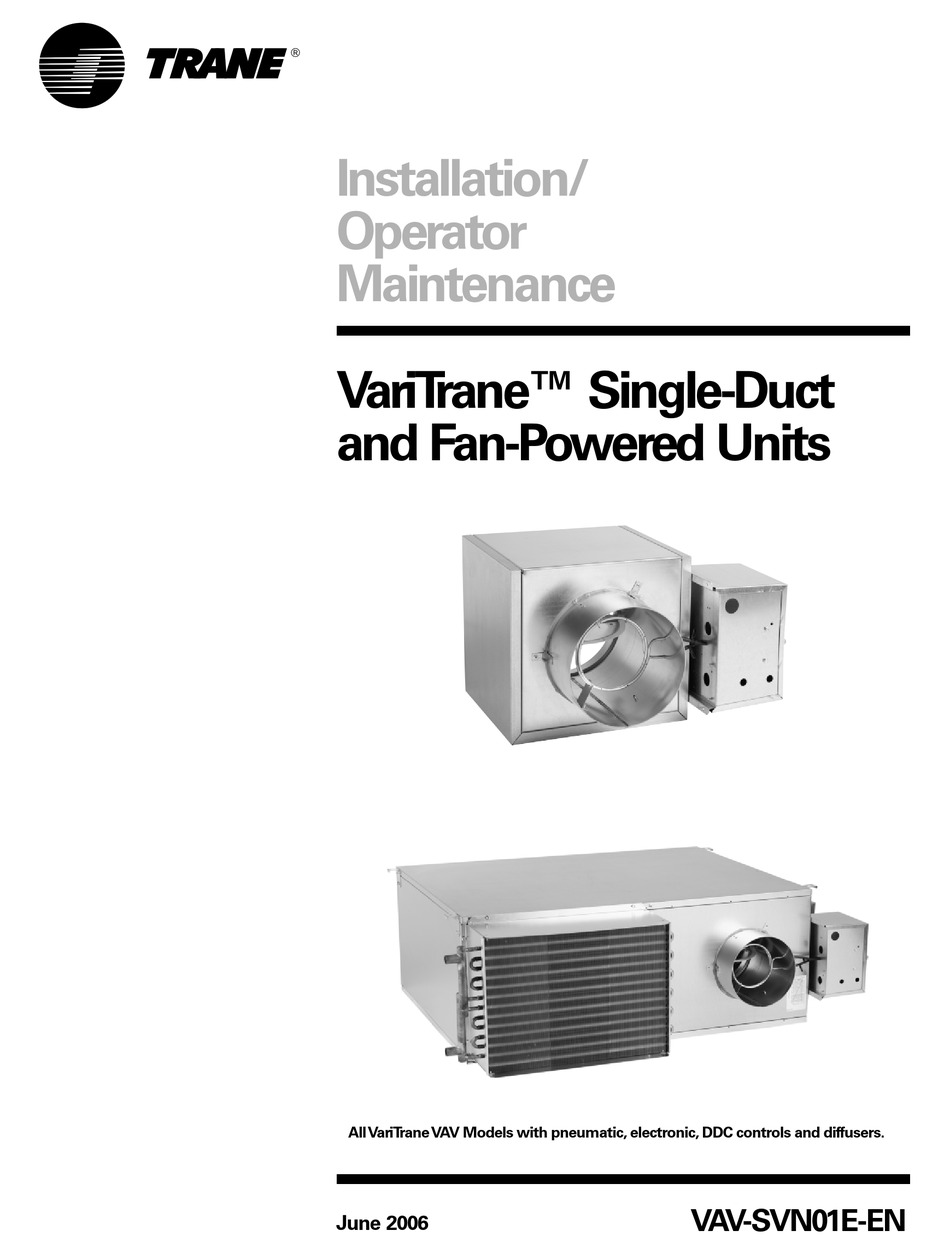  Trane VAV  Varitrane Variable Volume Unit VCEE Model DB20215-3.5-1P 