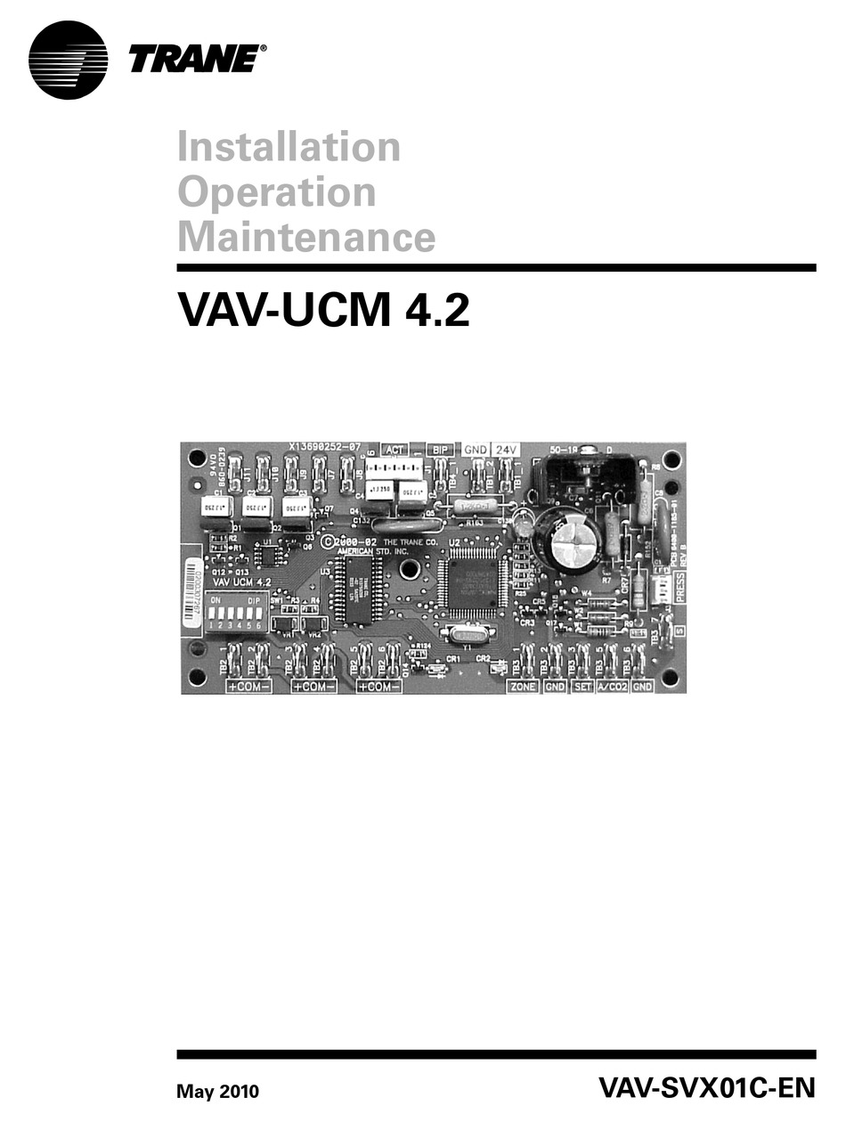 TRANE VAV-UCM 4.2 INSTALLATION & MAINTENANCE MANUAL Pdf Download |  ManualsLib  Trane Vav Controller Wiring Diagram    ManualsLib