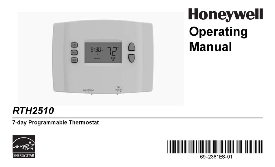 HONEYWELL RTH2510 OPERATING MANUAL Pdf Download | ManualsLib