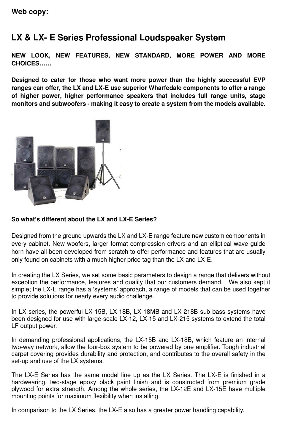 wharfedale lx 15