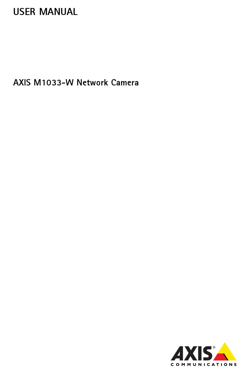 AXIS M1033-W USER MANUAL Pdf Download | ManualsLib