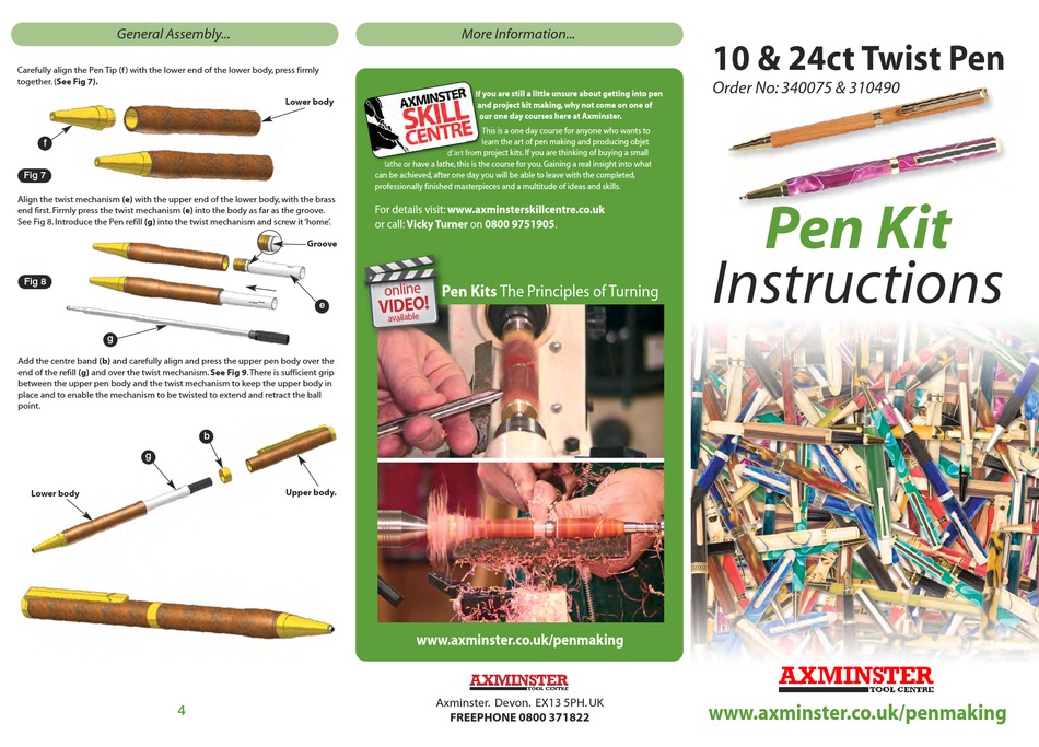 AXMINSTER 10 & 24CT TWIST PEN INSTRUCTIONS Pdf Download ManualsLib