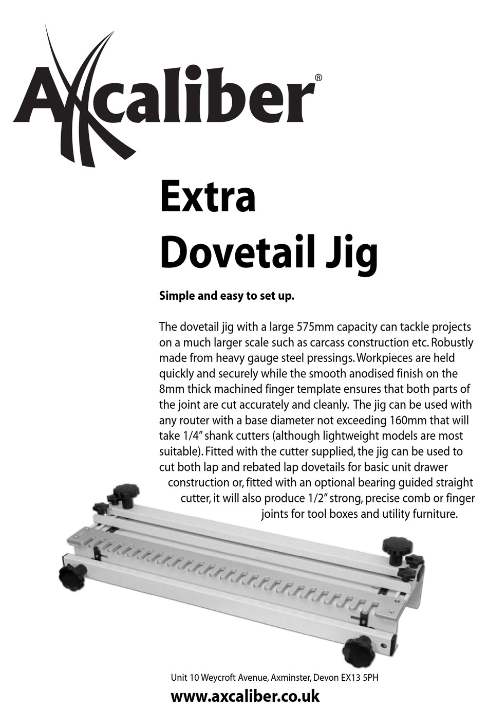 Axcaliber deals dovetail jig