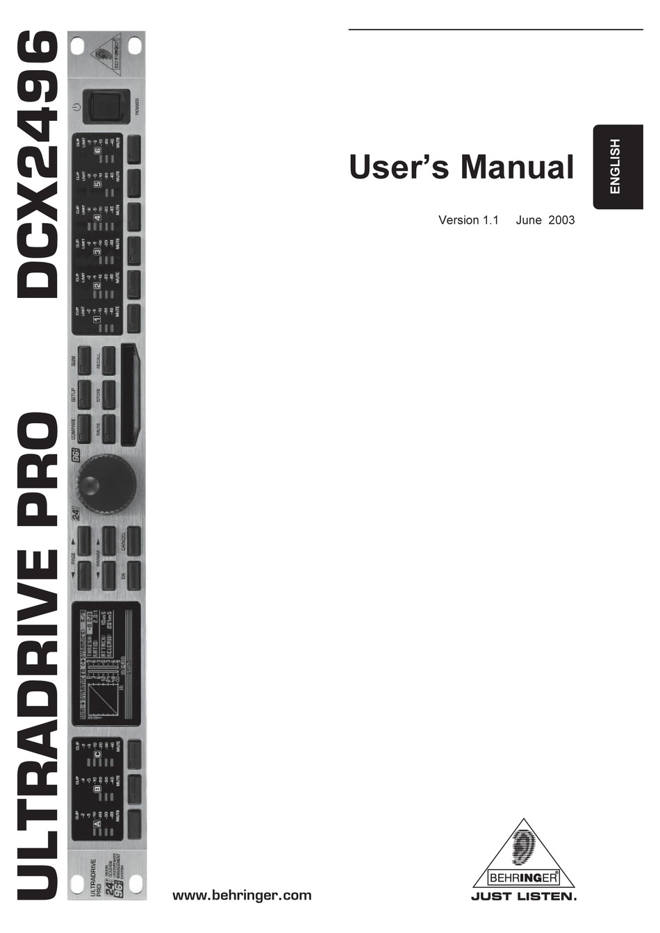 Ultradrive pro dcx2496 software