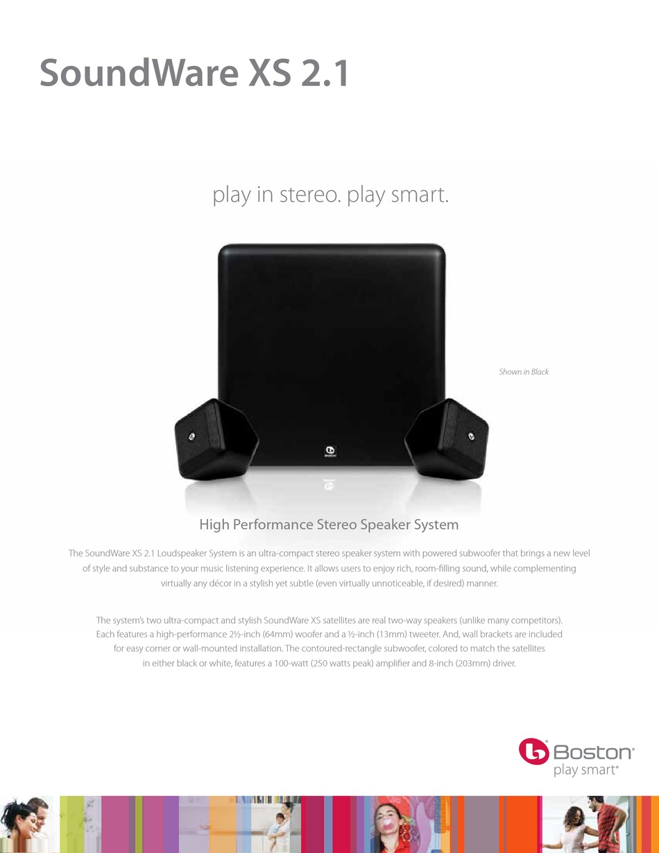 boston soundware xs 2.1 subwoofer