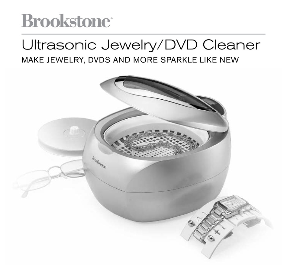 BROOKSTONE ULTRASONIC JEWELRY/DVD CLEANER USER MANUAL Pdf Download