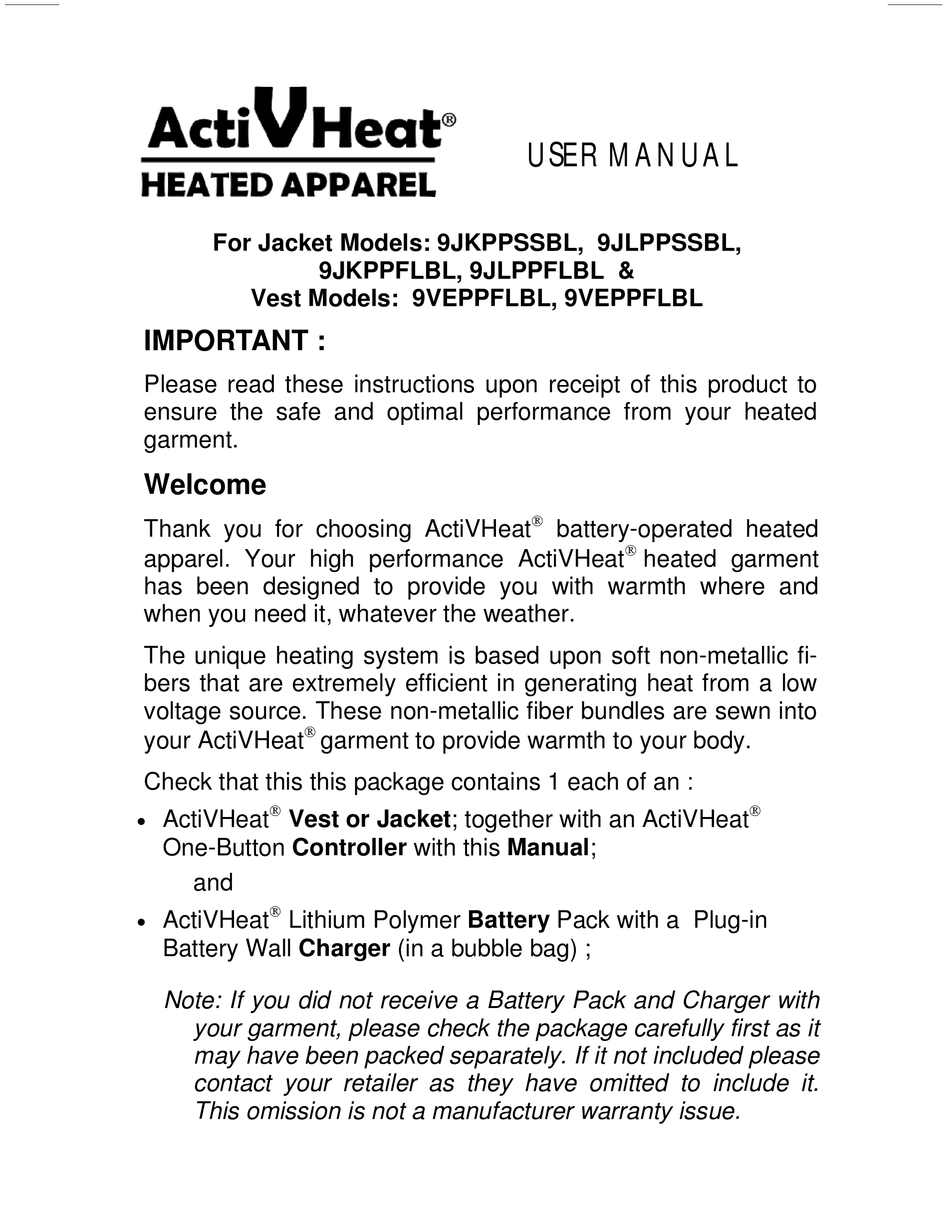 activheat jacket