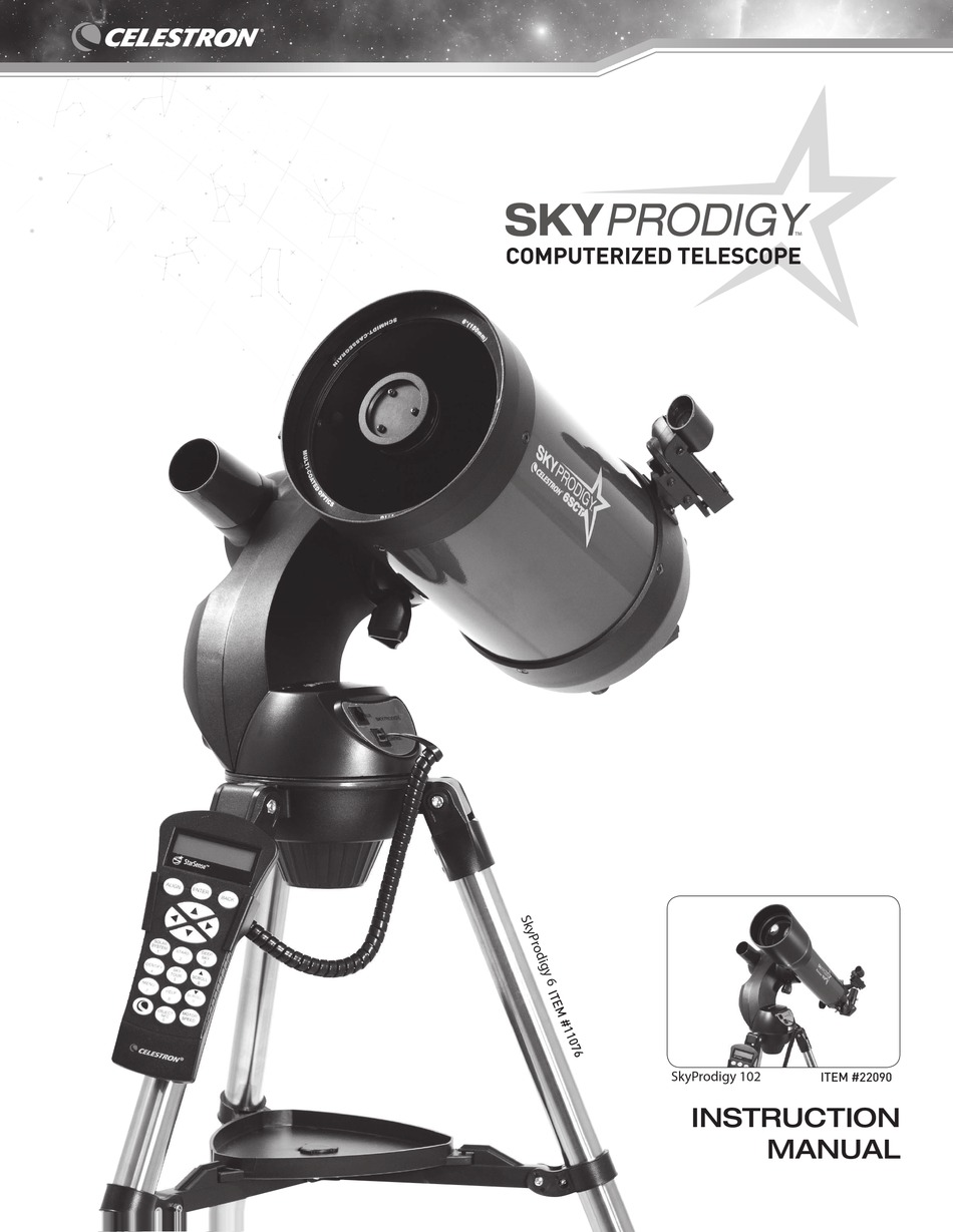 Celestron Sky Maps Pdf Celestron Sky Prodigy Instruction Manual Pdf Download | Manualslib