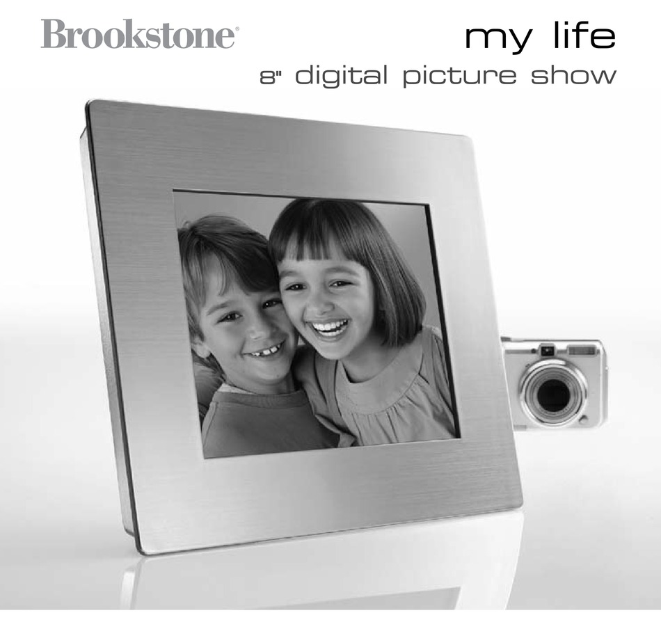 brookstone digital photo frame user manual