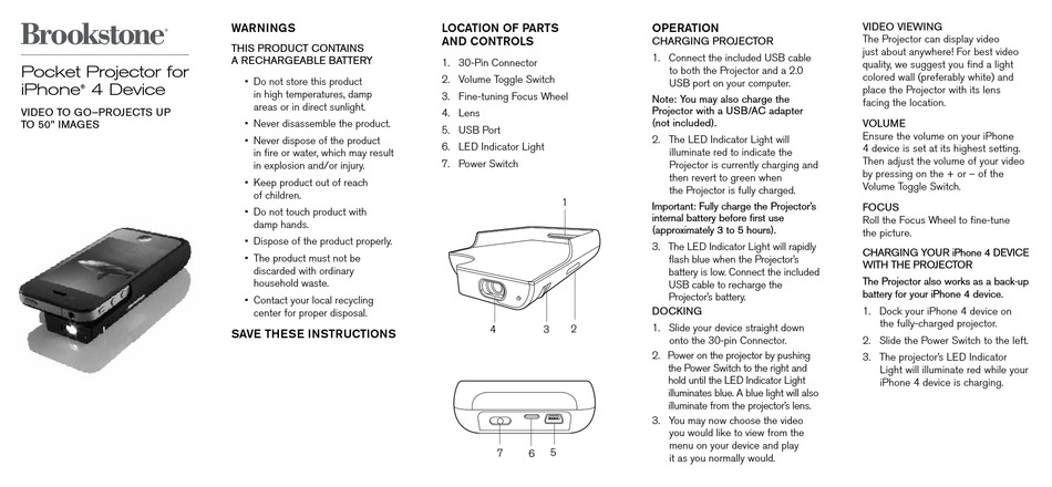 Fcc Information Troubleshooting Specifications Brookstone