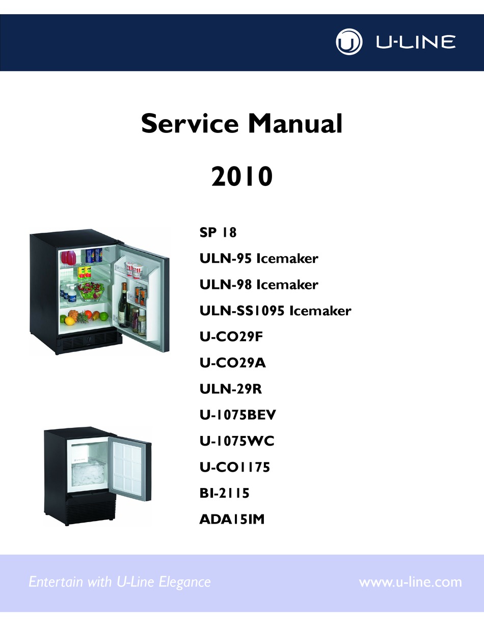 U Line Sp 18 Service Manual Pdf Download Manualslib