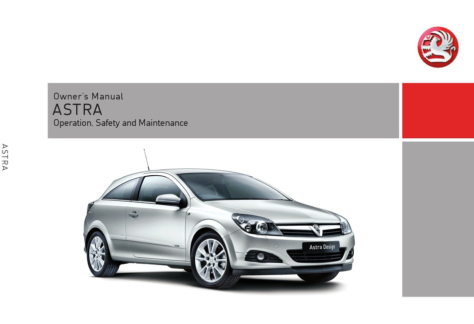 VAUXHALL ASTRA OWNER'S MANUAL Pdf Download | ManualsLib