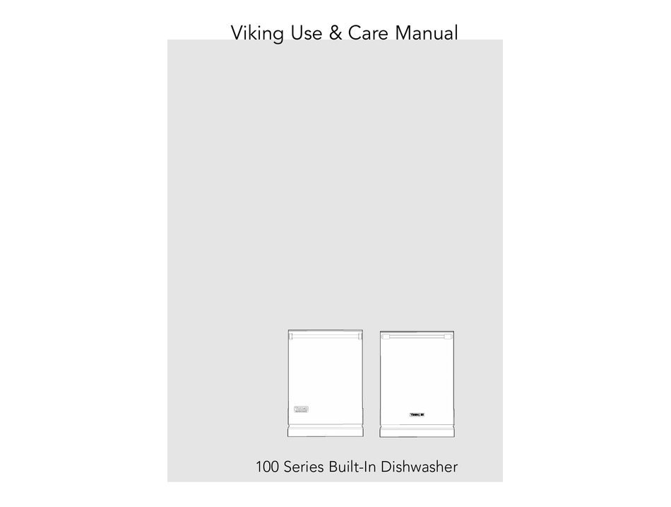 viking 100 series dishwasher