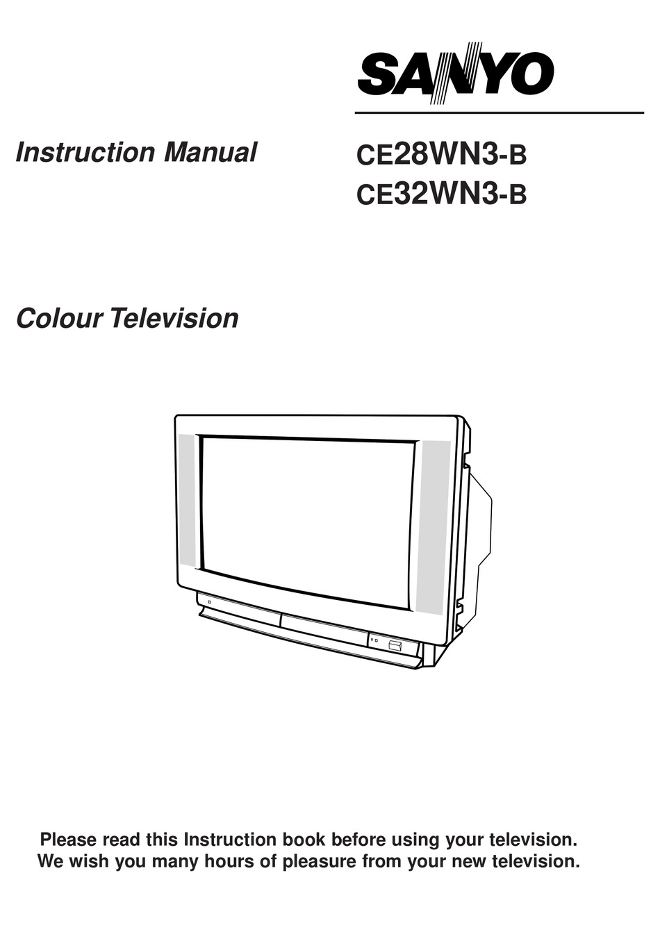 SANYO CE28WN3-B INSTRUCTION MANUAL Pdf Download | ManualsLib