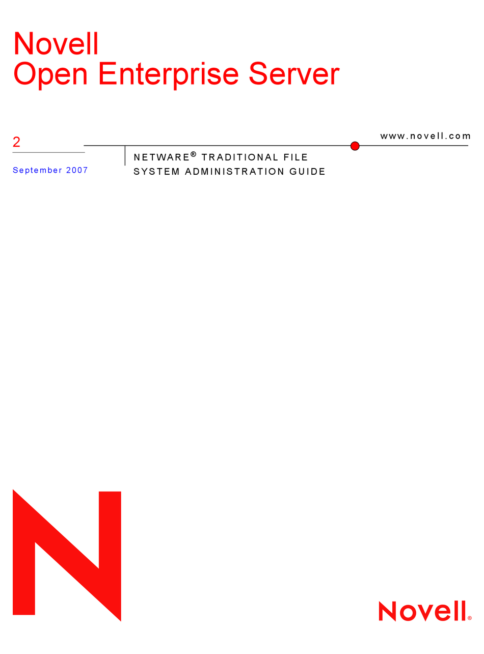 NOVELL OPEN ENTERPRISE SERVER 2 SYSTEM ADMINISTRATION MANUAL Pdf