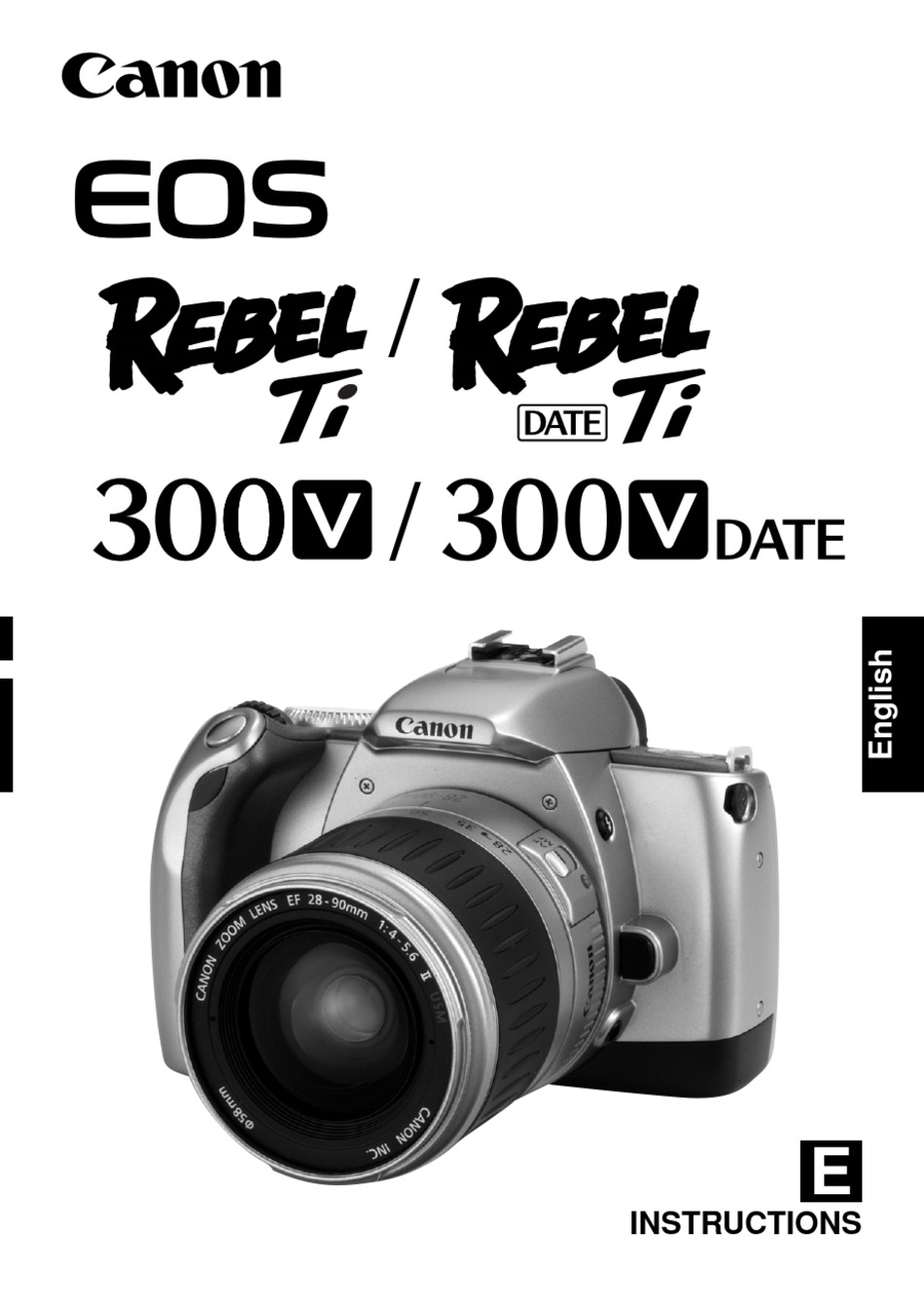 CANON EOS REBEL TI SERIES INSTRUCTIONS MANUAL Pdf Download | ManualsLib