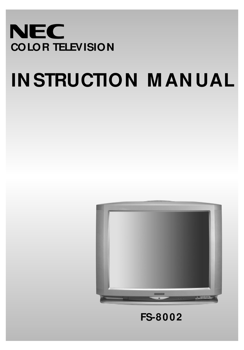 NEC FS 8002 INSTRUCTION MANUAL Pdf Download ManualsLib