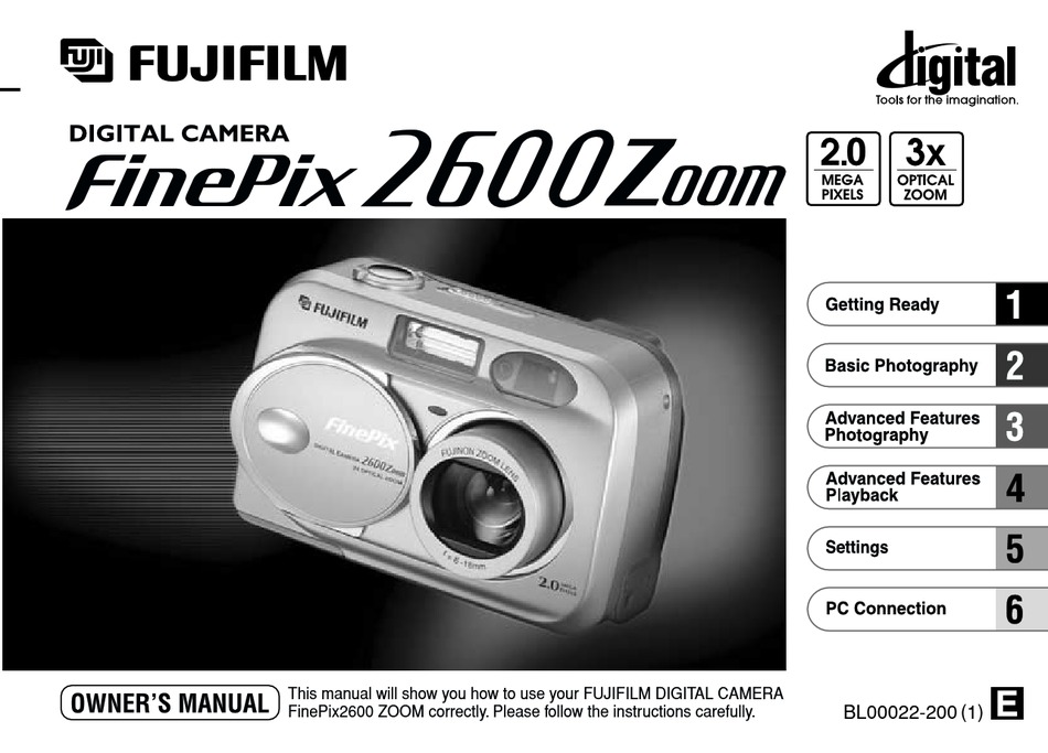 FUJIFILM FINEPIX 2600 ZOOM OWNER