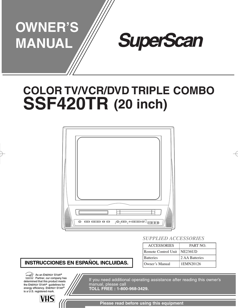 SUPERSCAN SSF420TR OWNER'S MANUAL Pdf Download | ManualsLib