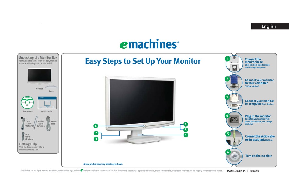 Как разобрать монитор emachines e202h e