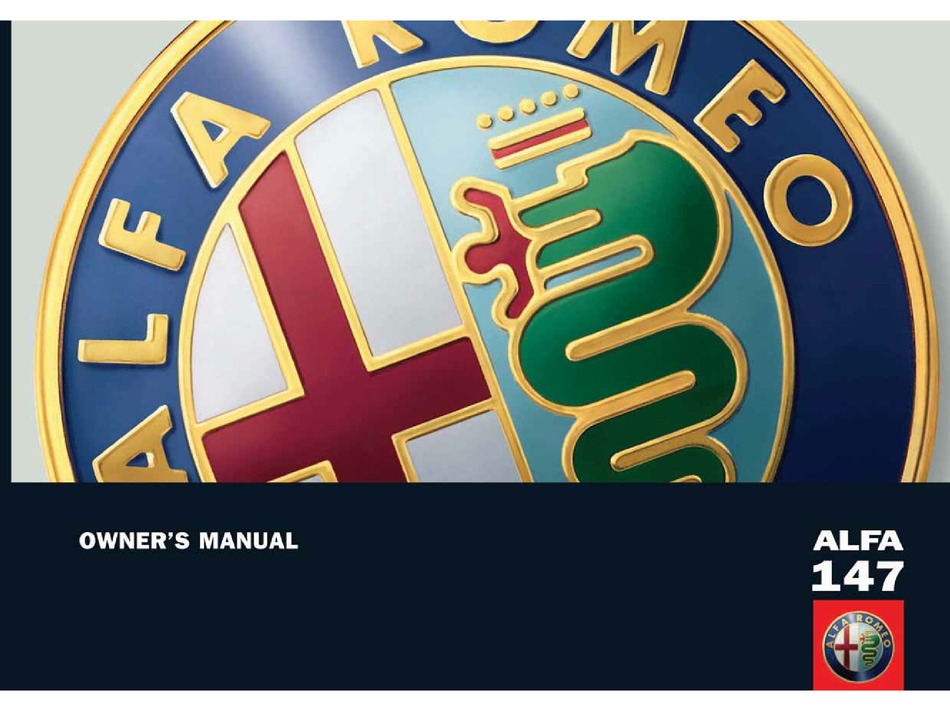 Alfa Romeo 147 Owner S Manual Pdf Download Manualslib