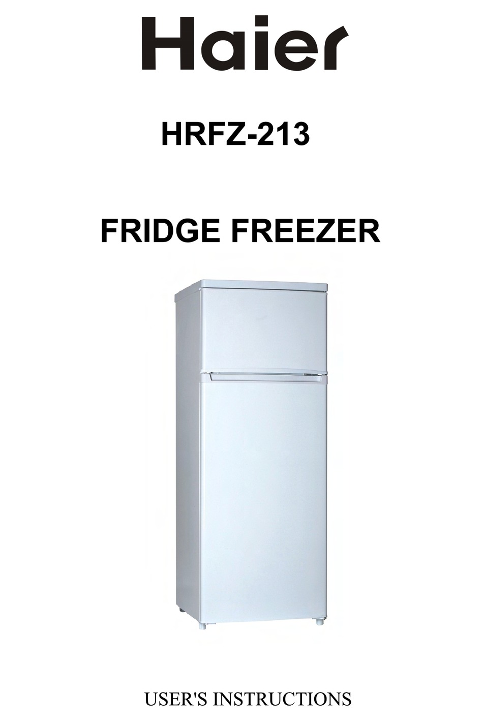 Haier Hrfz 213 User Instructions Pdf Download Manualslib
