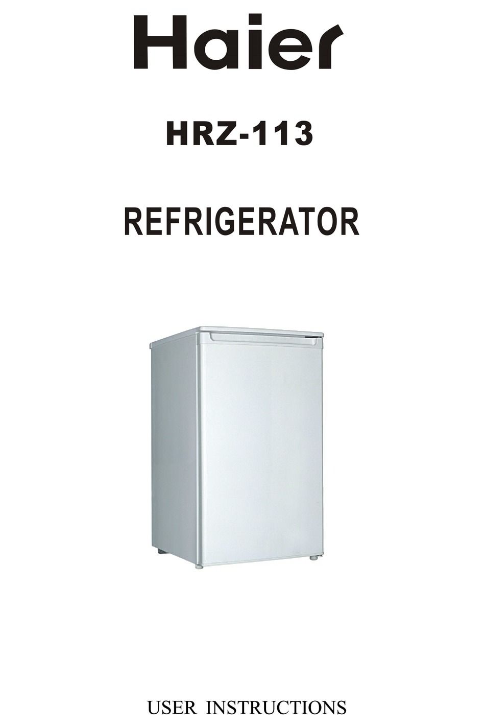 Haier Hrz 113 User Instructions Pdf Download Manualslib