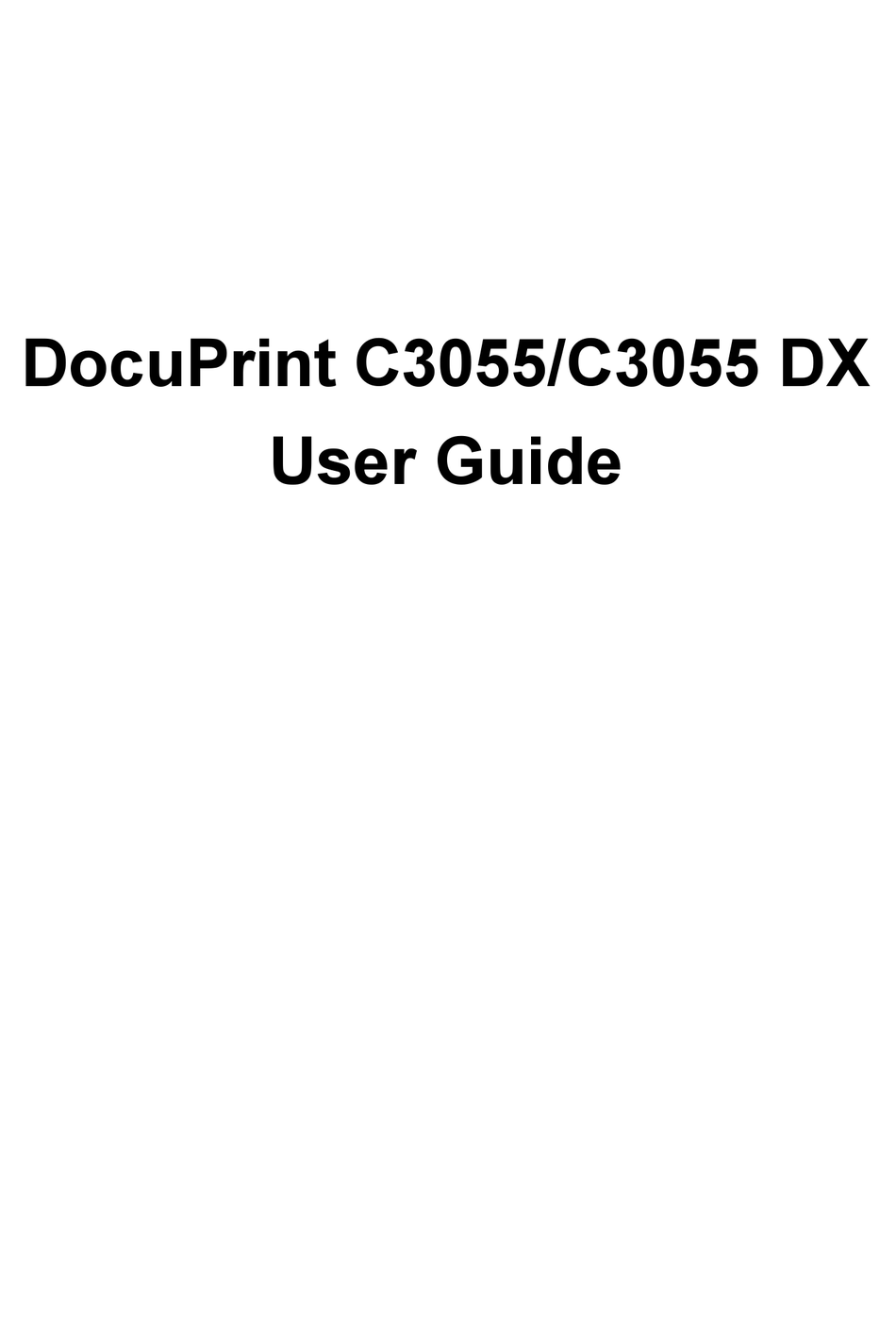 fuji xerox docuprint c3055
