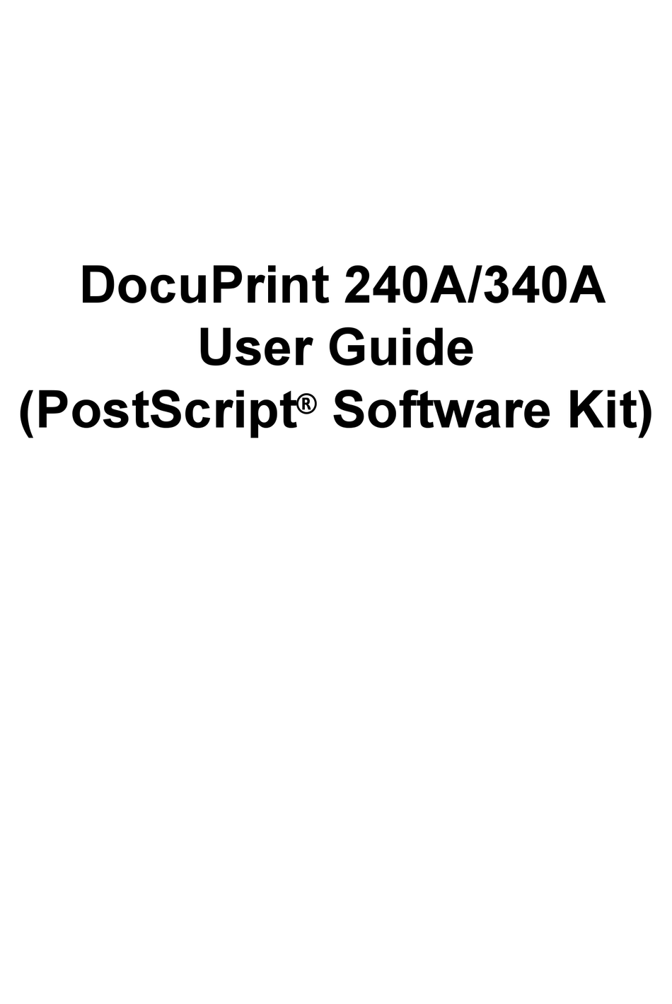 docuprint 340a