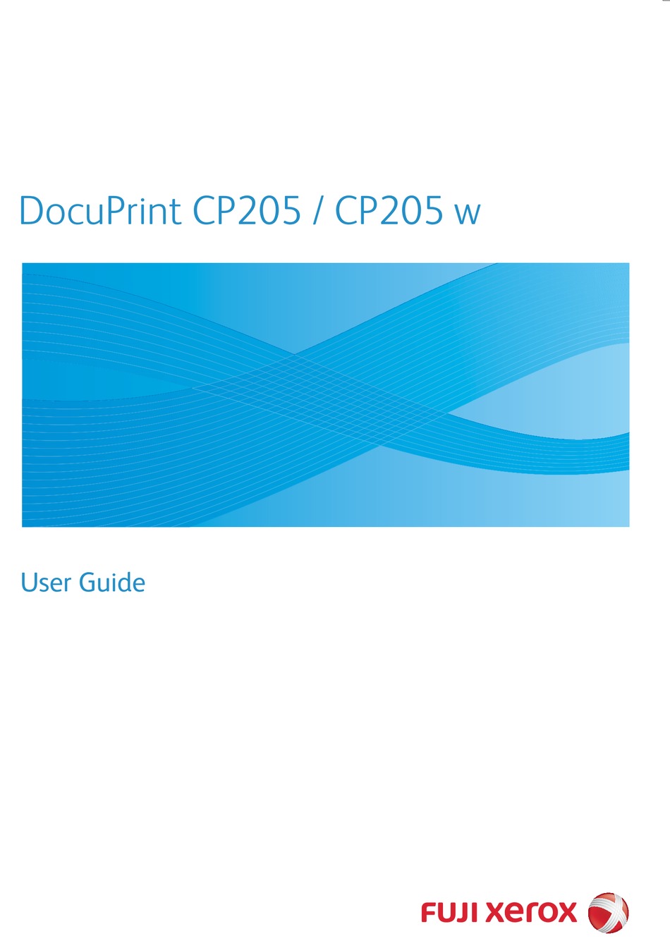 Fuji Xerox Docuprint Cp205 User Manual Pdf Download Manualslib