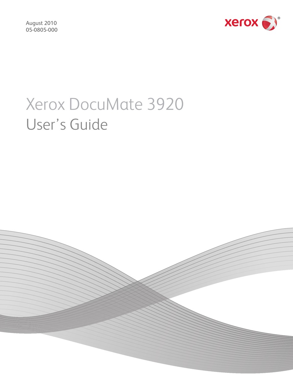 Xerox documate 3920 настройка сканера