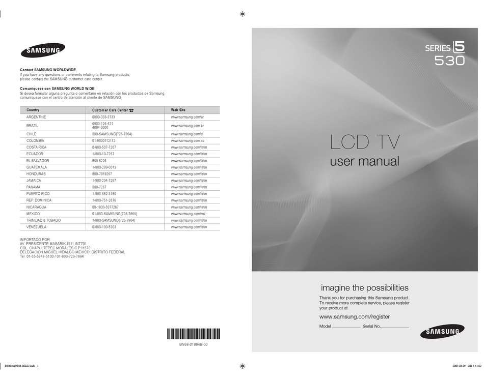 SAMSUNG 5 SERIES USER MANUAL Pdf Download | ManualsLib