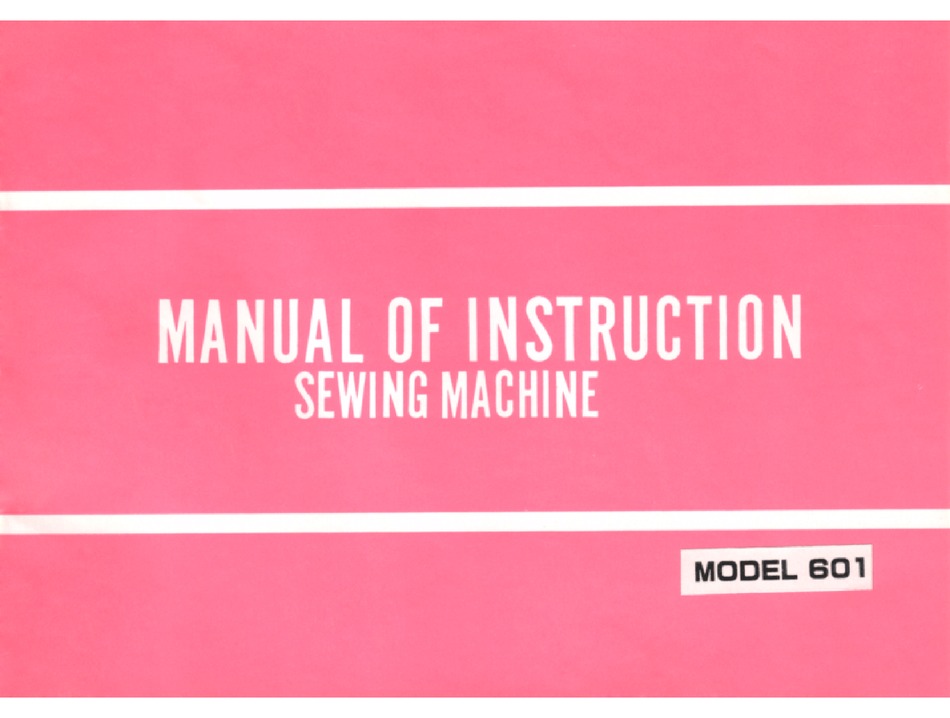RICCAR 601 INSTRUCTION MANUAL Pdf Download | ManualsLib