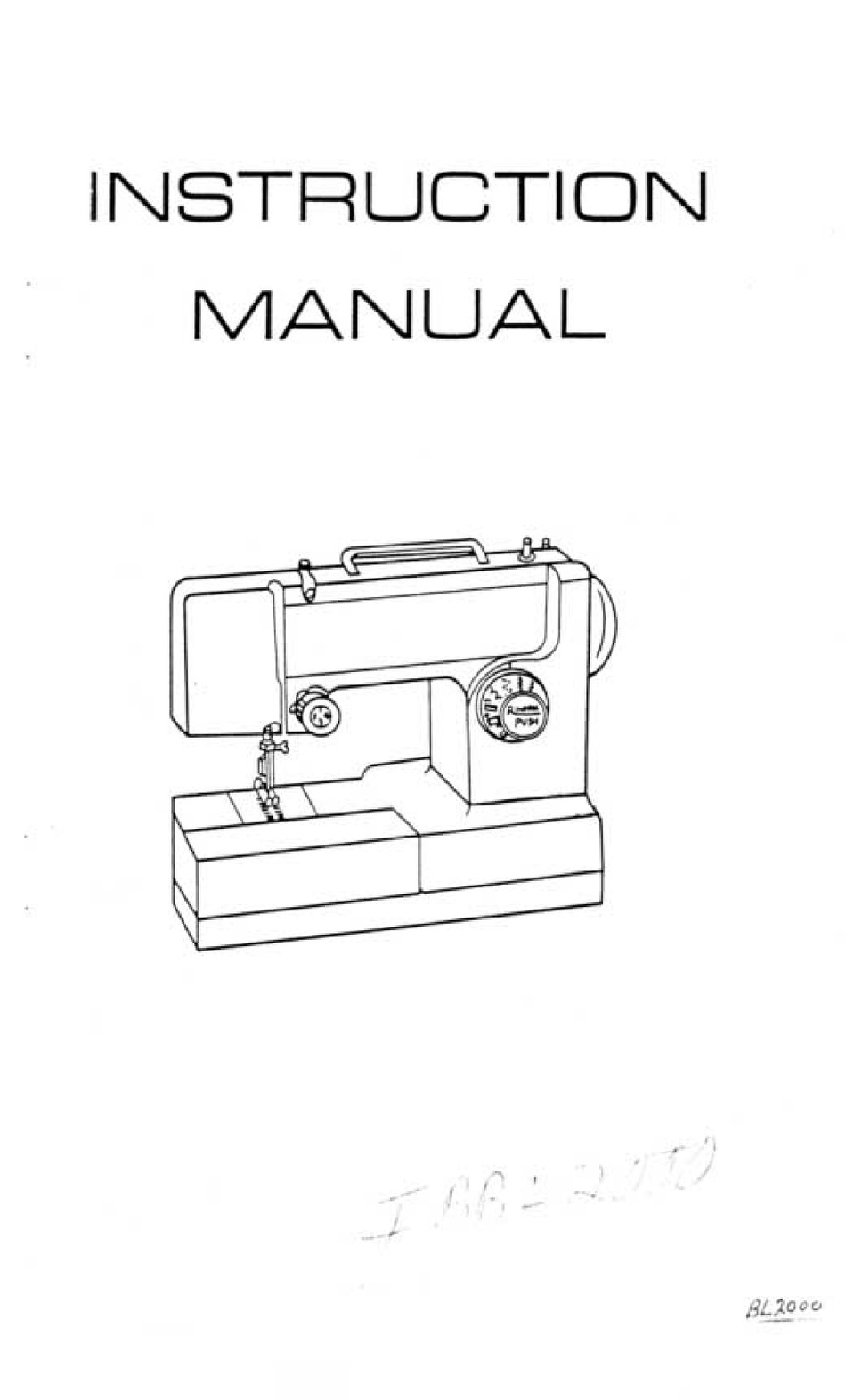 Riccar Bl2000 Instruction Manual Pdf Download Manualslib