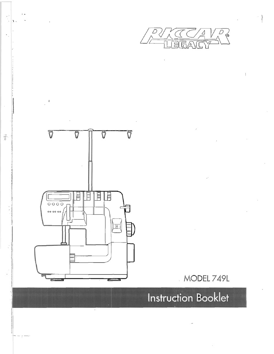 RICCAR 749L INSTRUCTION BOOKLET Pdf Download ManualsLib