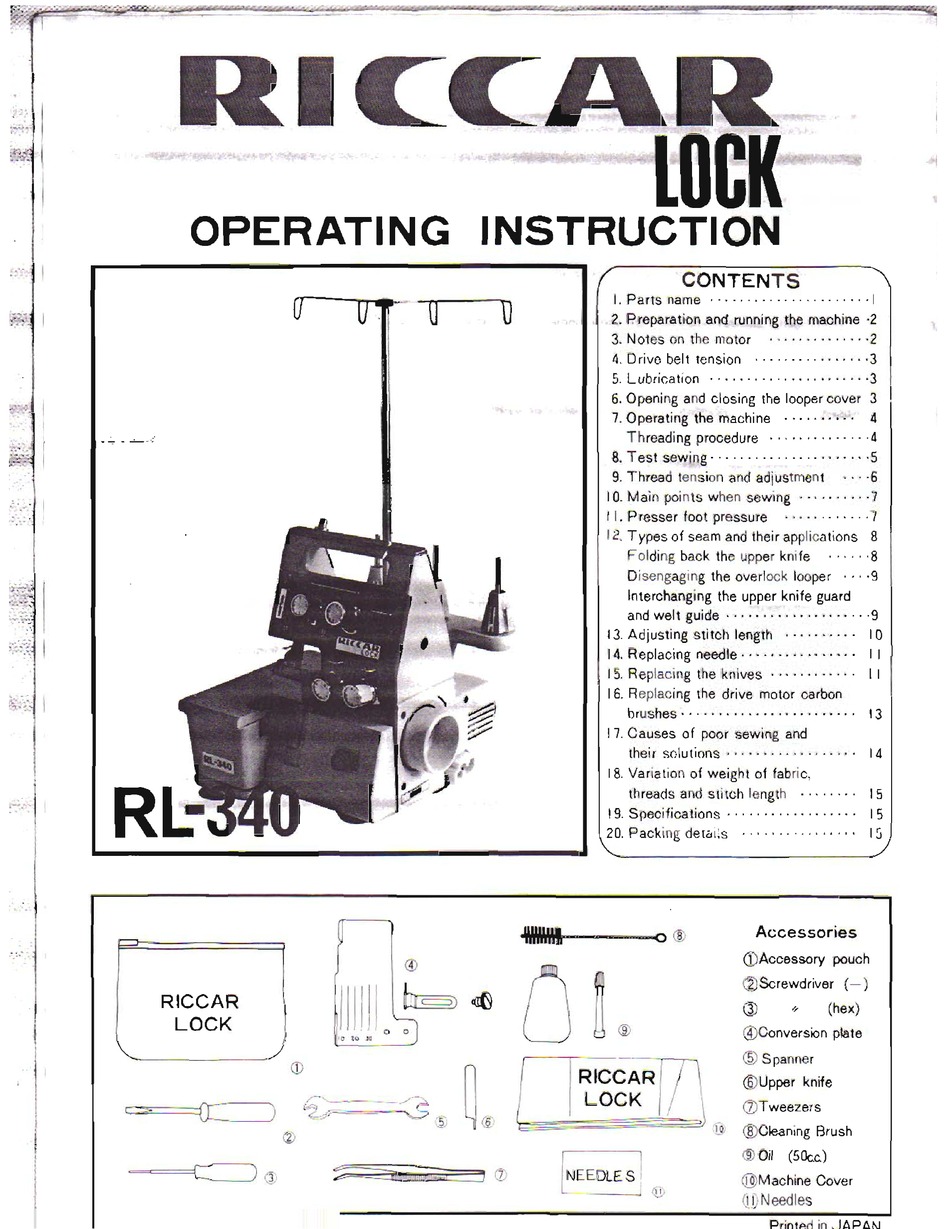 riccar diamond 815 manual pdf riccar diamond 815 manual pdf