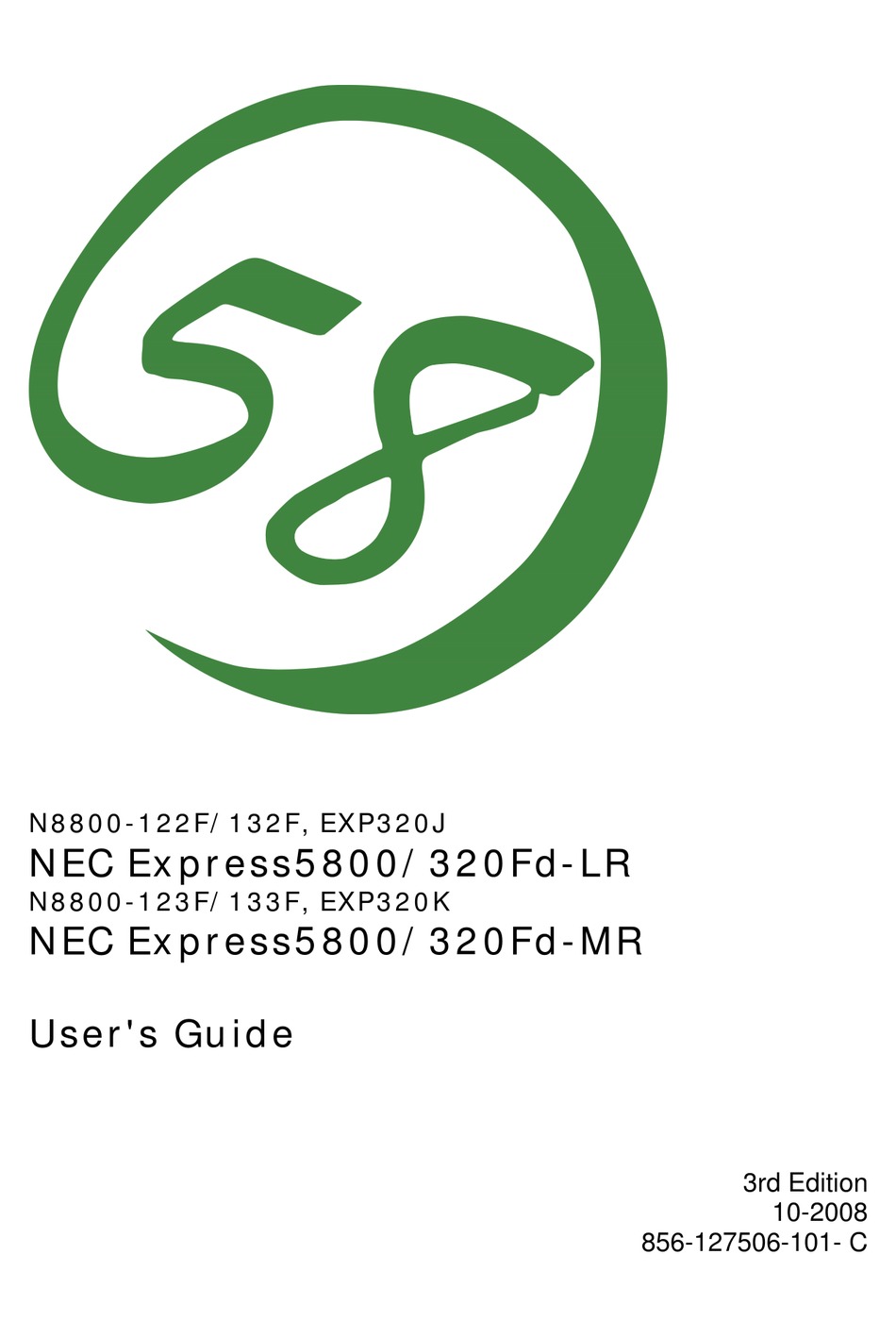 Nec Express5800 3fd Lr User Manual Pdf Download Manualslib