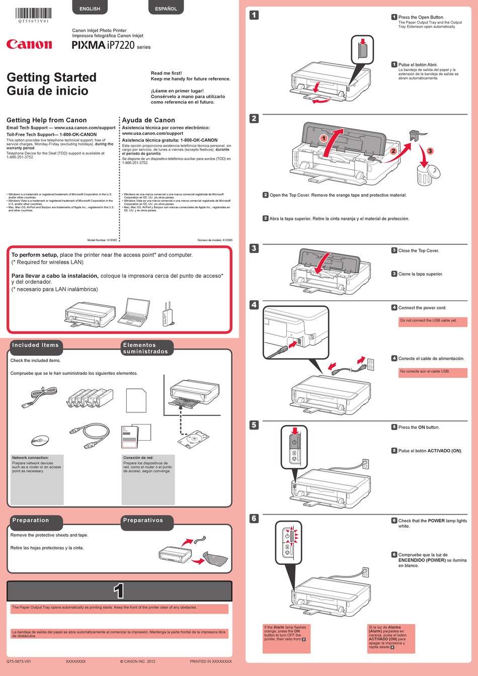 CANON PIXMA IP7220 SERIES GETTING STARTED MANUAL Pdf Download | ManualsLib