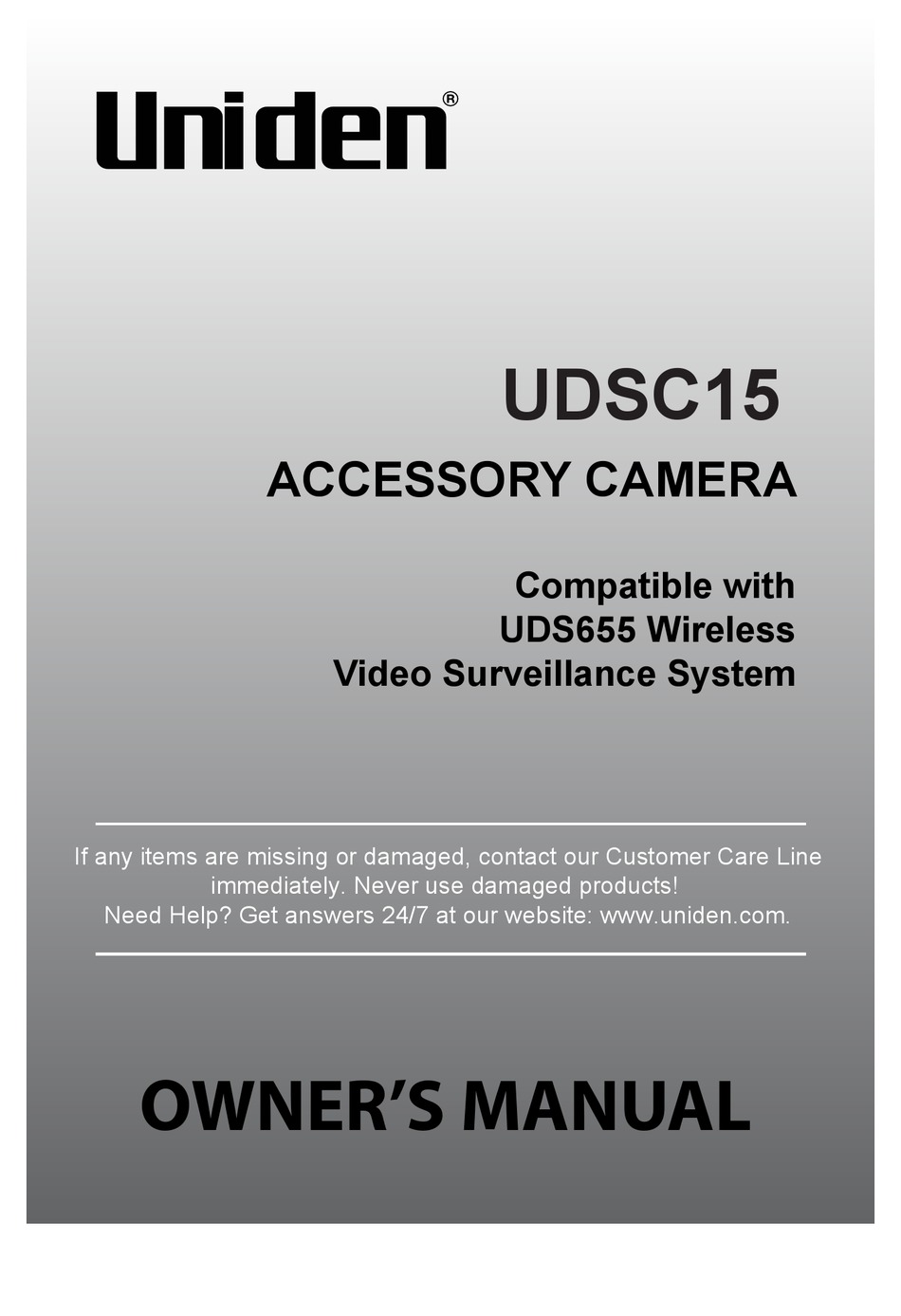 uniden udr444 compatible cameras