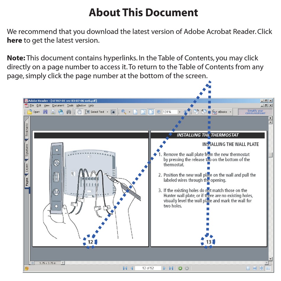 HUNTER 44110 INSTALLATION AND OPERATION MANUAL Pdf Download | ManualsLib