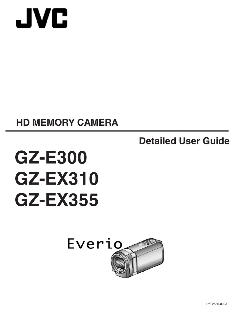 Jvc Everio Gz 00 User Manual Pdf Download Manualslib