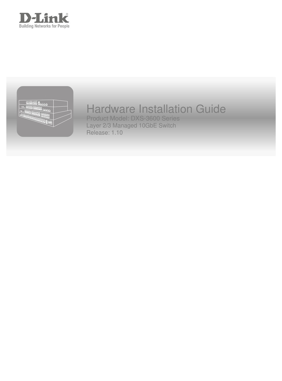 D Link Dxs 3600 Em 8xs Hardware Installation Manual Pdf Download Manualslib