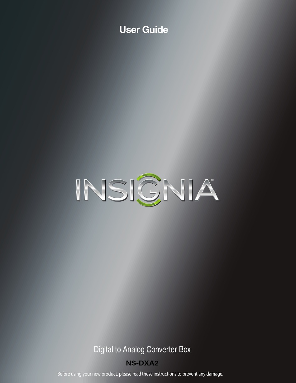 Insignia Ns Dxa2 User Manual Pdf Download Manualslib