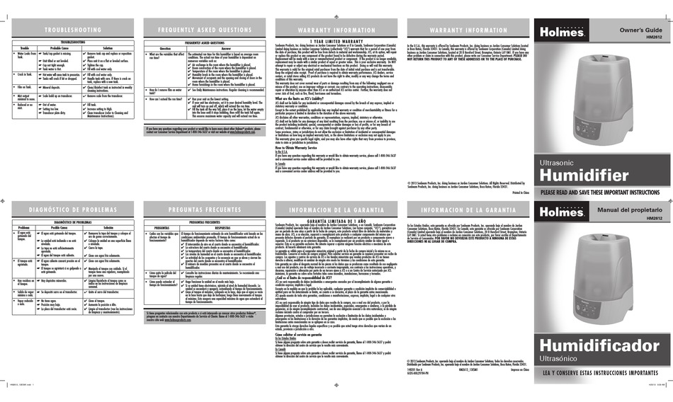 HOLMES HM2612 OWNER'S MANUAL Pdf Download | ManualsLib