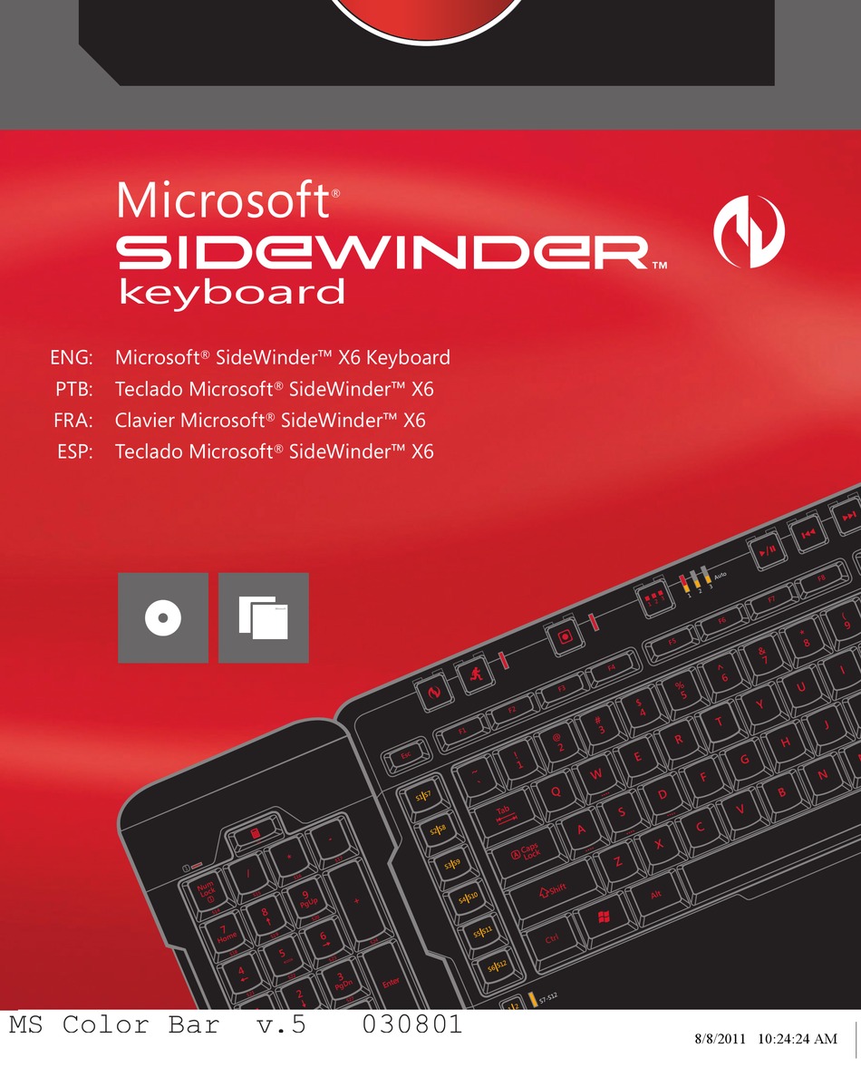 microsoft sidewinder x4 manual