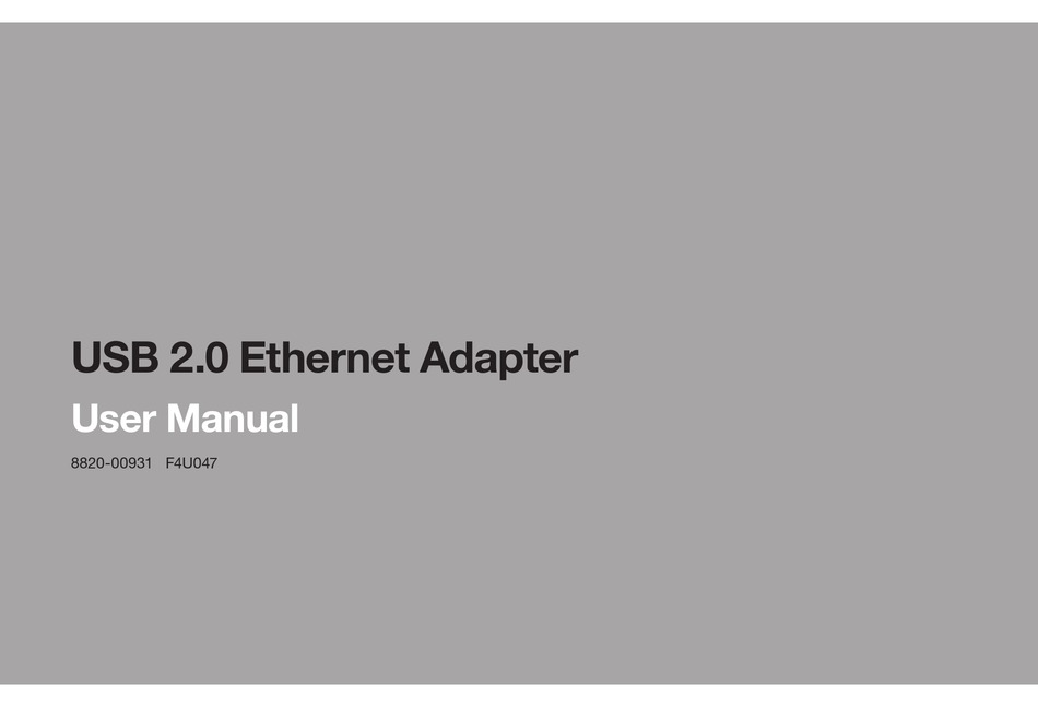 ethernet cable driver windows 7 belkin