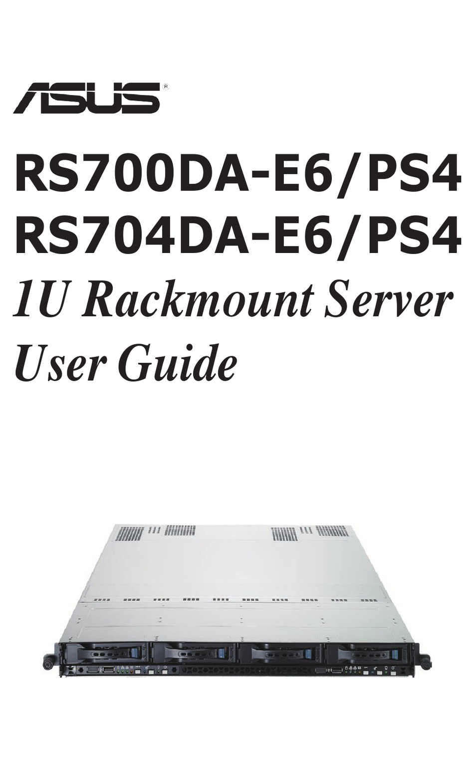 ASUS RS704DAE6 PS4 USER MANUAL Pdf Download ManualsLib