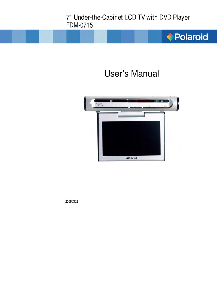polaroid tv manual polaroid tv manual