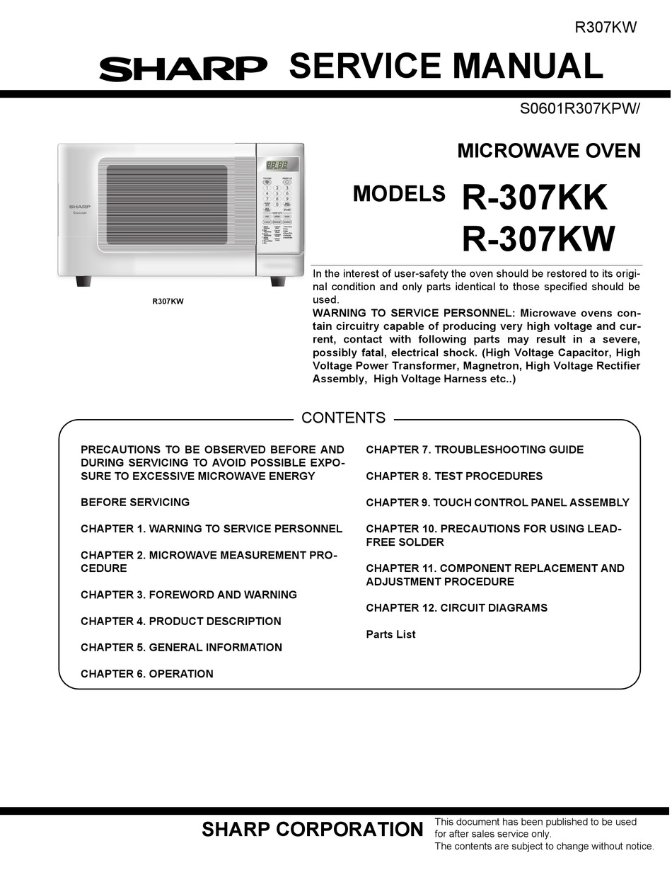 sharp carousel microwave oven r 305ks